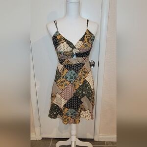 Forever 21 size medium patchwork summer/fall dress